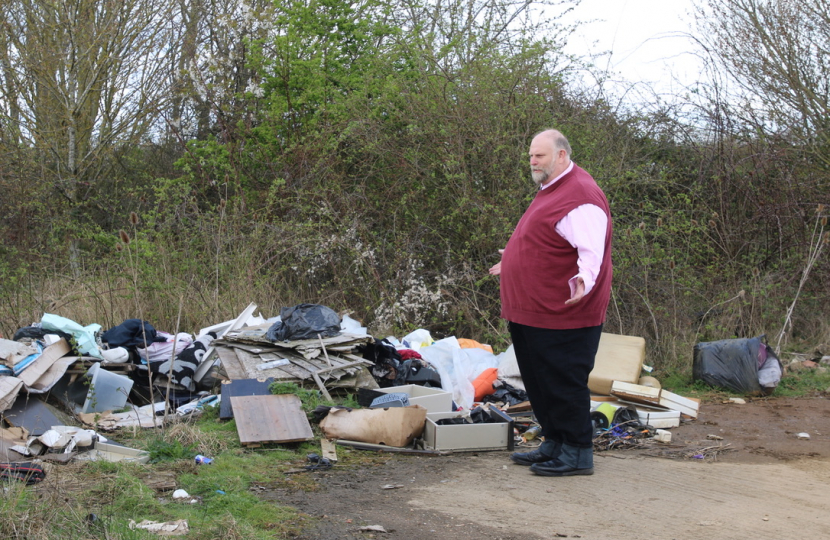 It seems the blight of Fly-tipping is not taken seriously by our current leader.